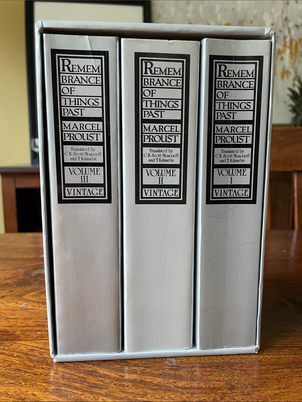Remembrance Of Things Past 3 Volume Boxed Set Marcel Proust 1981